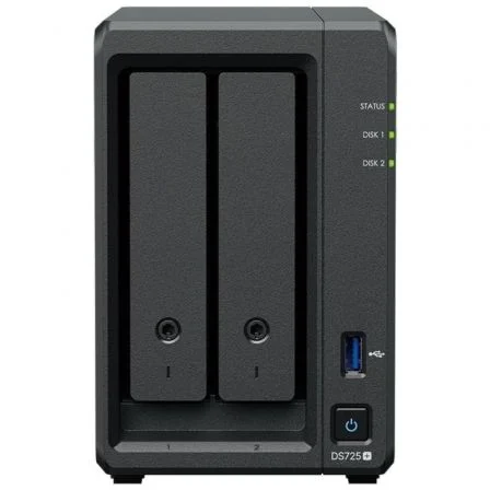 Synology Diskstation DS725+/ 2 Bahías 3.5"- 2.5"/ 8GB DDR4/ Formato Torre