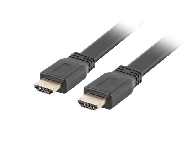 Lanberg macho - macho v2.0 plano 1.8m negro – HDMI