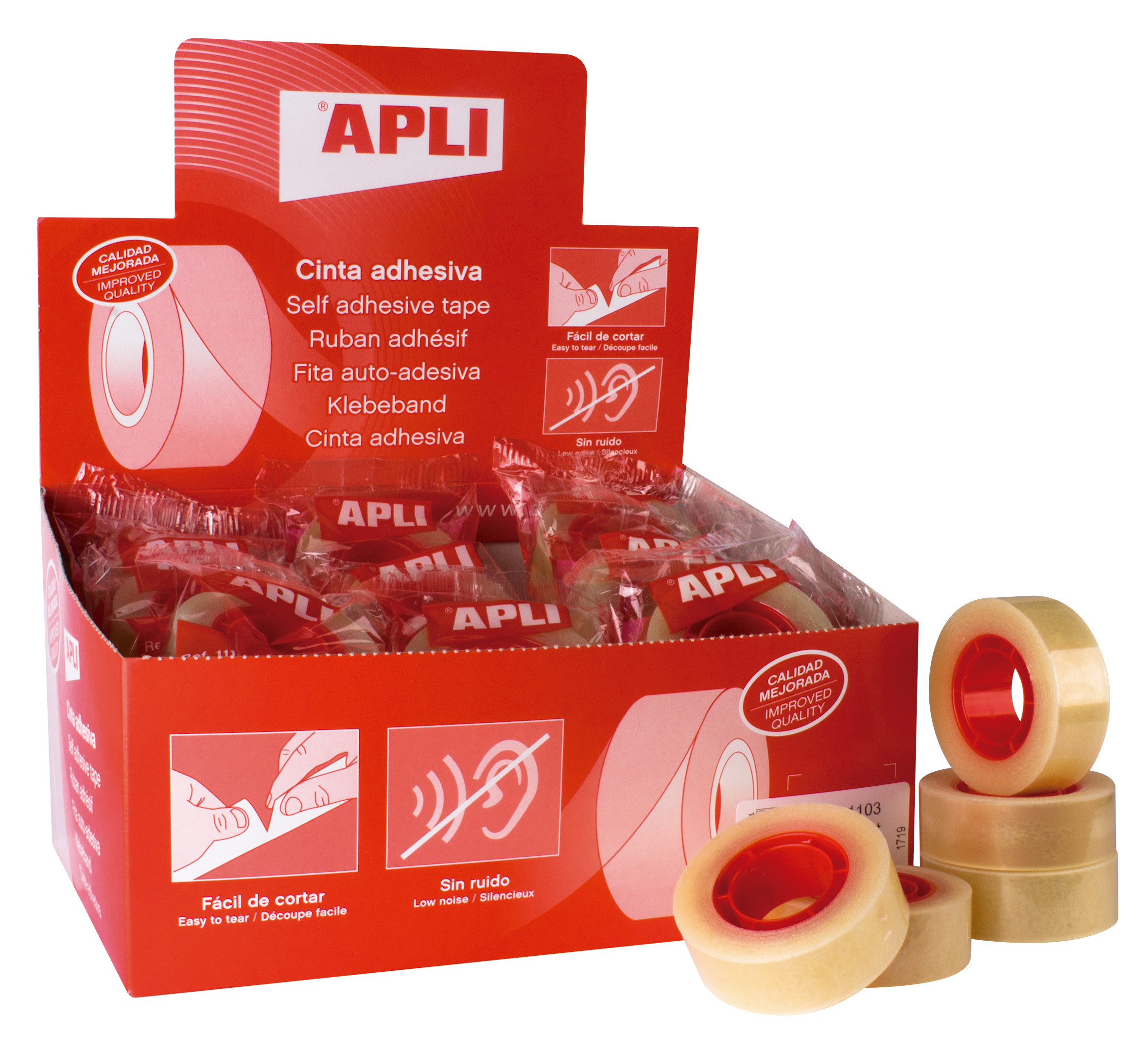 Apli Celo R.cinta adhesiva 19mmx33m transparente