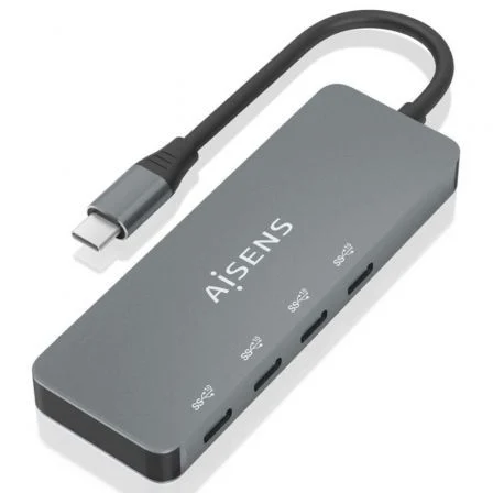 Aisens Hub USB Tipo-C A109-0695/ 4xUSB Tipo-C Gris