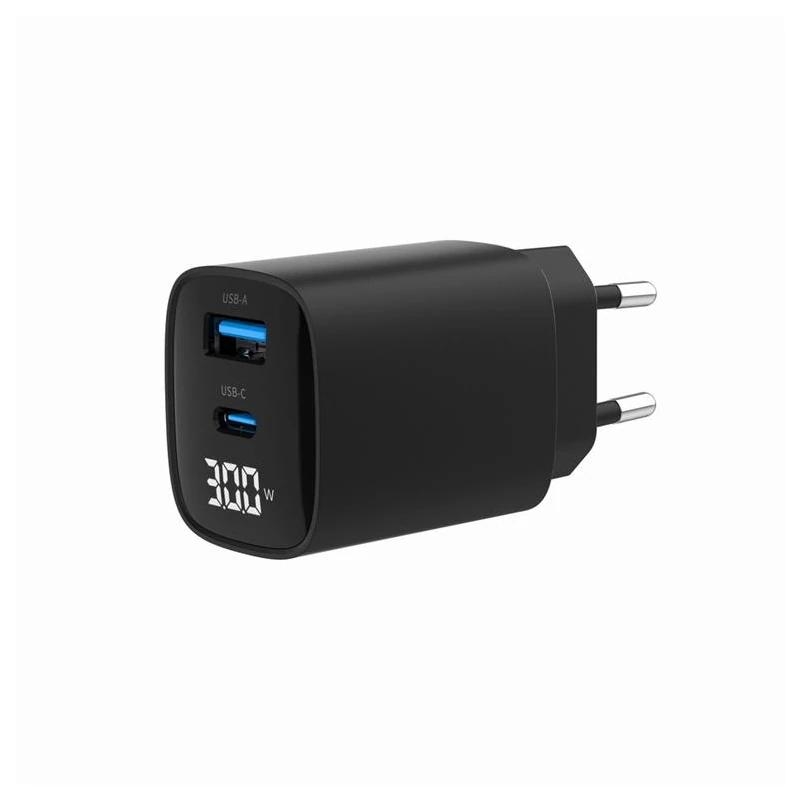Gembird rápido USB de 2 puertos 30 W LCD