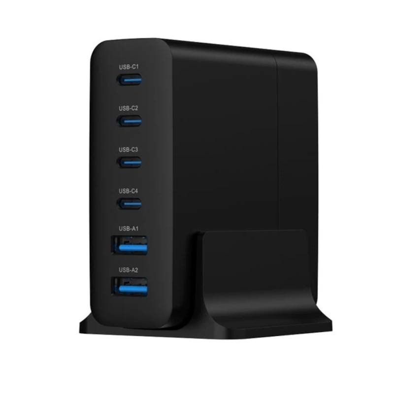 Gembird rápido USB GaN 6 puertos y 75 W