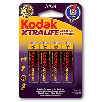 Kodak Blister xtralife 4 pilas alcalina aa lr6