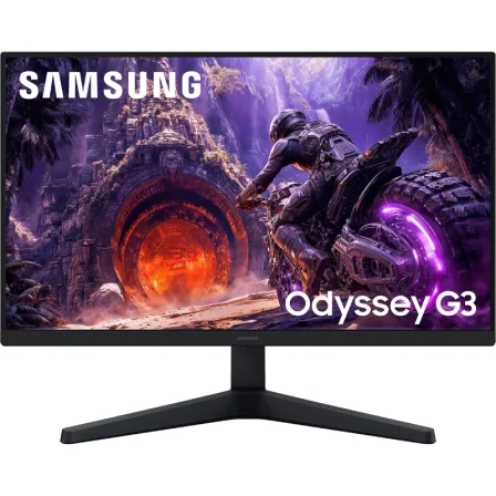 Monitor Gaming Samsung Odyssey G3 S24HG302EU 24"/ Full HD/ 1ms/ 200Hz/ IPS/ Regulable en altura/ Negro