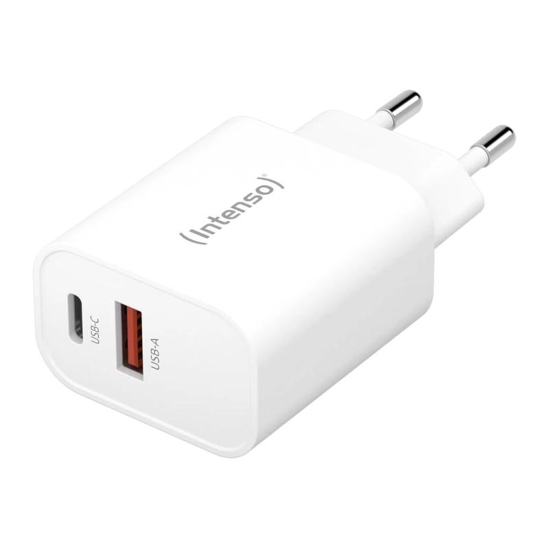 Intenso pared W30AC| USB-A y C Negro