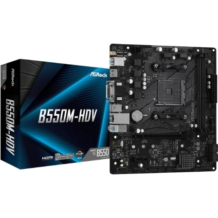Asrock B550M-HDV/ DDR4/ PCIe 4.0/ Socket AM4/ Micro Atx