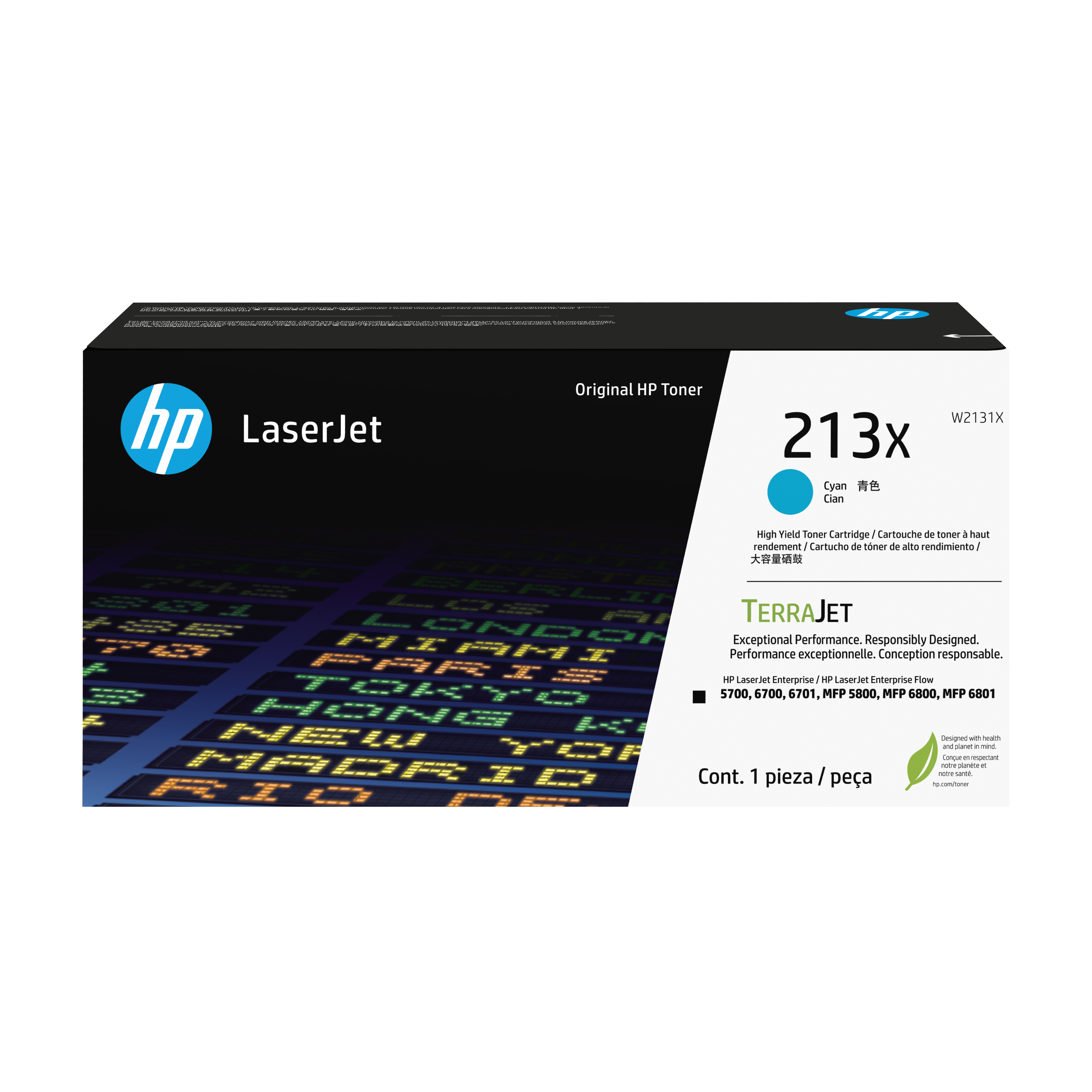 HP Toner laserJet 213X cian