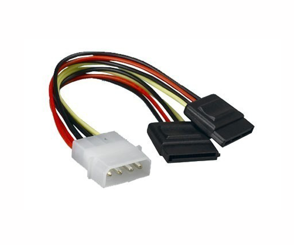 Cable duplicador de alimentación molex macho a 2x SATA Hembra / 15cm / Cablexpert / cc-sata-psy