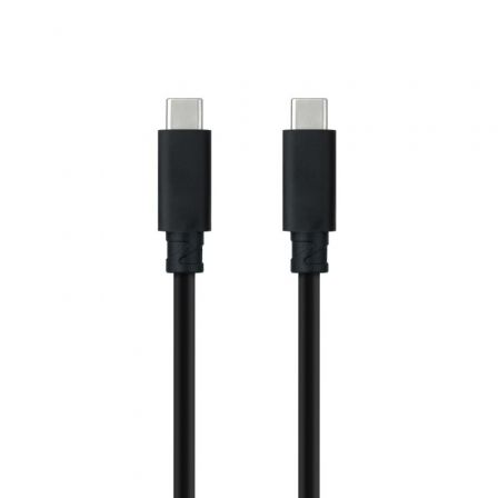 Cable USB 3.1 Tipo-C Nanocable 10.01.4101-L150/ USB Tipo-C Macho - USB Tipo-C Macho/… Negro