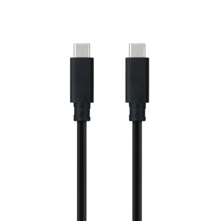 Cable USB 3.1 Tipo-C Nanocable 10.01.4102/ USB Tipo-C Macho - USB Tipo-C Macho/ Hasta… Negro