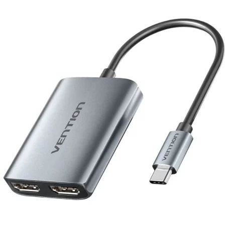 Vention Conversor Aczhb/ USB Tipo-C Macho - 2x Gris – HDMI