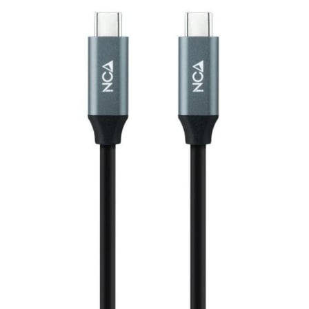 Cable USB 3.2 Tipo-C Nanocable 10.01.4303/ USB Tipo-C Macho - USB Tipo-C Macho/ hasta 100W/ 20Gbps/ 3m/ Gris y Negro