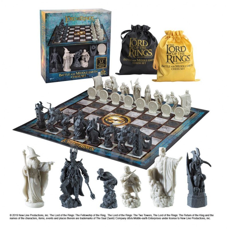 The noble collection Juego de mesa ajedrez el señor de los anillos