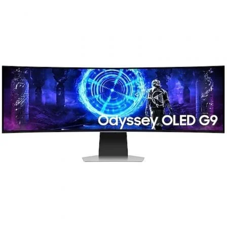 Smart Monitor Gaming Ultrapanorámico Curvo Samsung Odyssey OLED G9 S49DG950SU 49"/ Dual QHD/ 0.03ms/ 240Hz/ OLED/ Multimedia/Regulable en altura/Plata