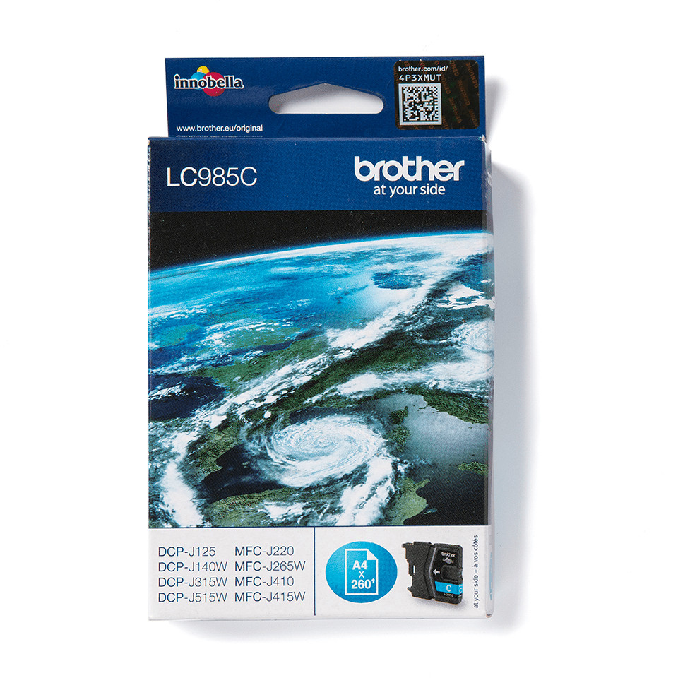 BROTHER Cartucho de tinta cyan LC985 para DCP-J315W sin blister