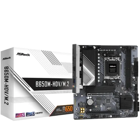 Asrock B650M-HDV/M.2/ DDR5/ PCIe 5.0/ Socket AM5/ Micro Atx