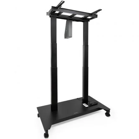 Soporte de Suelo Eléctrico/ Inclinable/ Ajustable con Ruedas TooQ UROS FSM03-B para TV 52-84"/ hasta 100kg