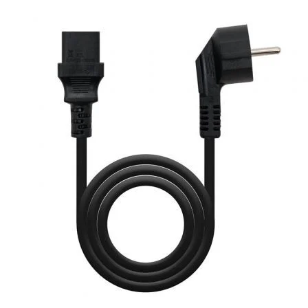 Nanocable Cable Alimentación CPU 10.22.0110/ Schuko Macho - C13 Hembra/ 10m Negro