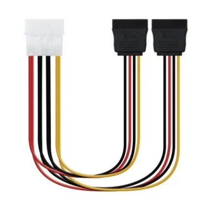Cable Duplicador de Alimentación Nanocable 10.19.0101-OEM/ Molex Macho - 2x SATA Hembra/…
