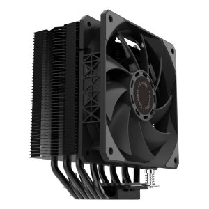 ÷ Ventilador con disipador de cpu coolbox h6 black tdp 240w 6 heatpipes torre pwm doble rodamiento neg