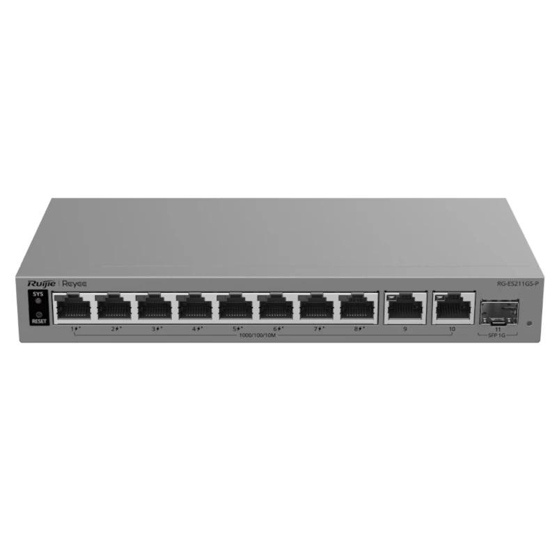 Ruijie Networks Reyee RG-ES211GS-P Cloud 8P POE + 2P 1G + 1