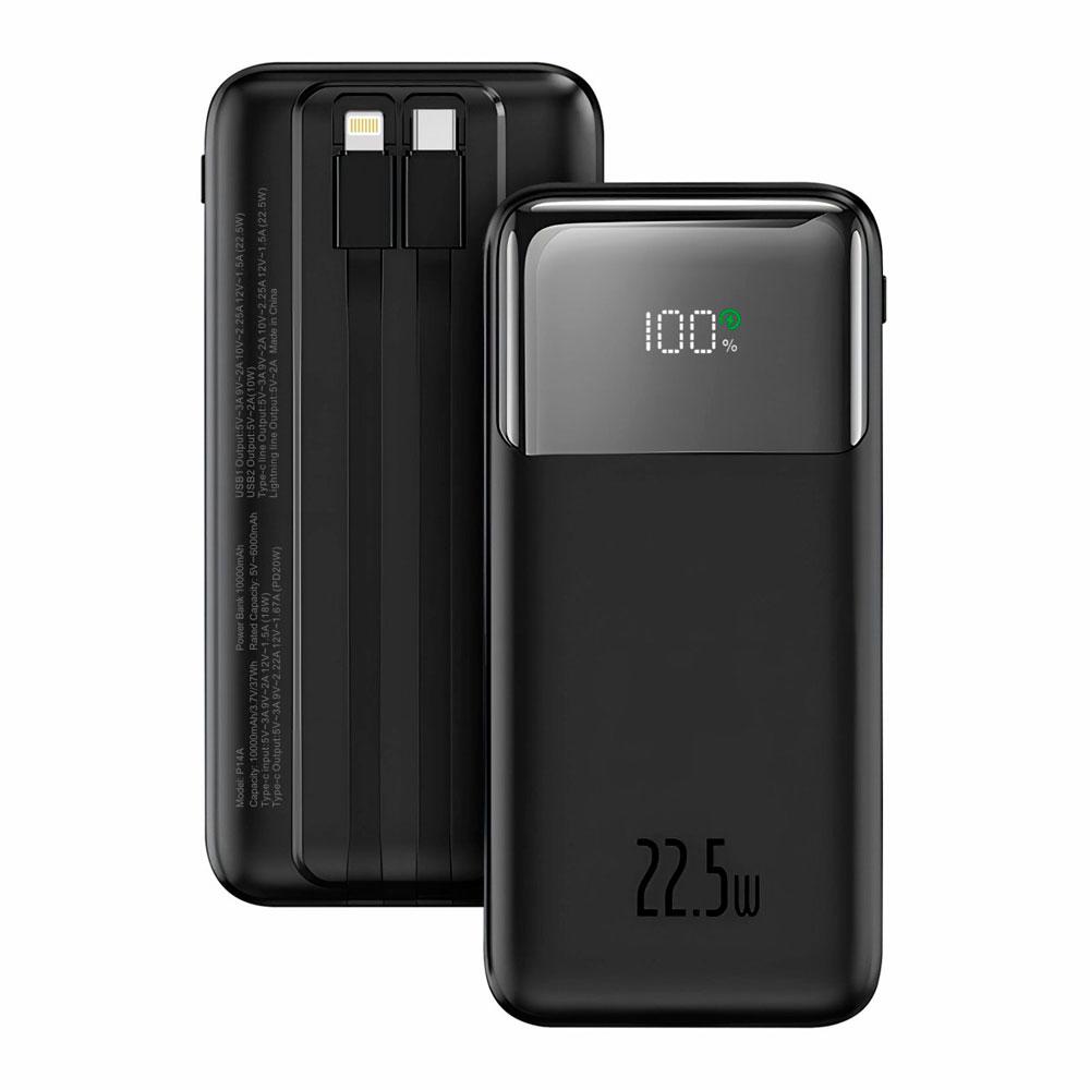 PowerBank IDUSD Eco Power Flow 10.000 mah / 20W PD / 22.5W USB / Negro / P14A