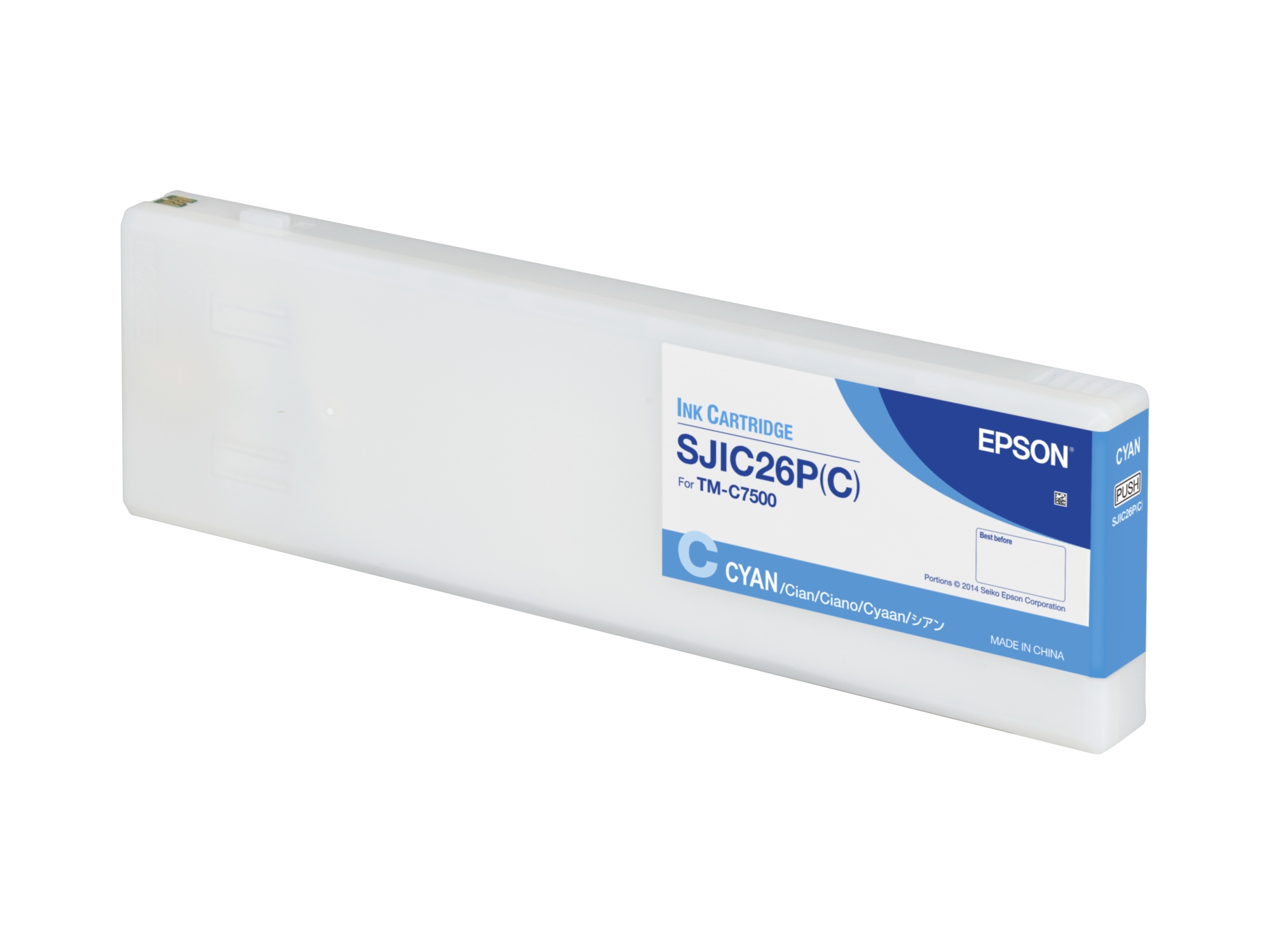 ÷ Tinta original epson sjic26p cian 294.3ml