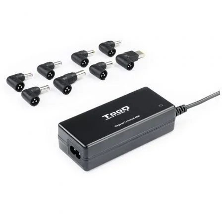 Tooq Cargador de TQLC-65BS02AT/ 65W/ 1xUSB/ Automático/ 8 Conectores/ Voltaje 18.5-20V/…