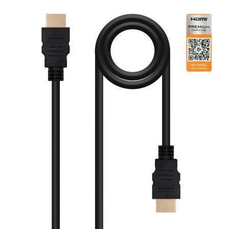 Nanocable 2.0 10.15.3603/ HDMI Macho - HDMI Macho/ 3m/ Certificado Negro – HDMI