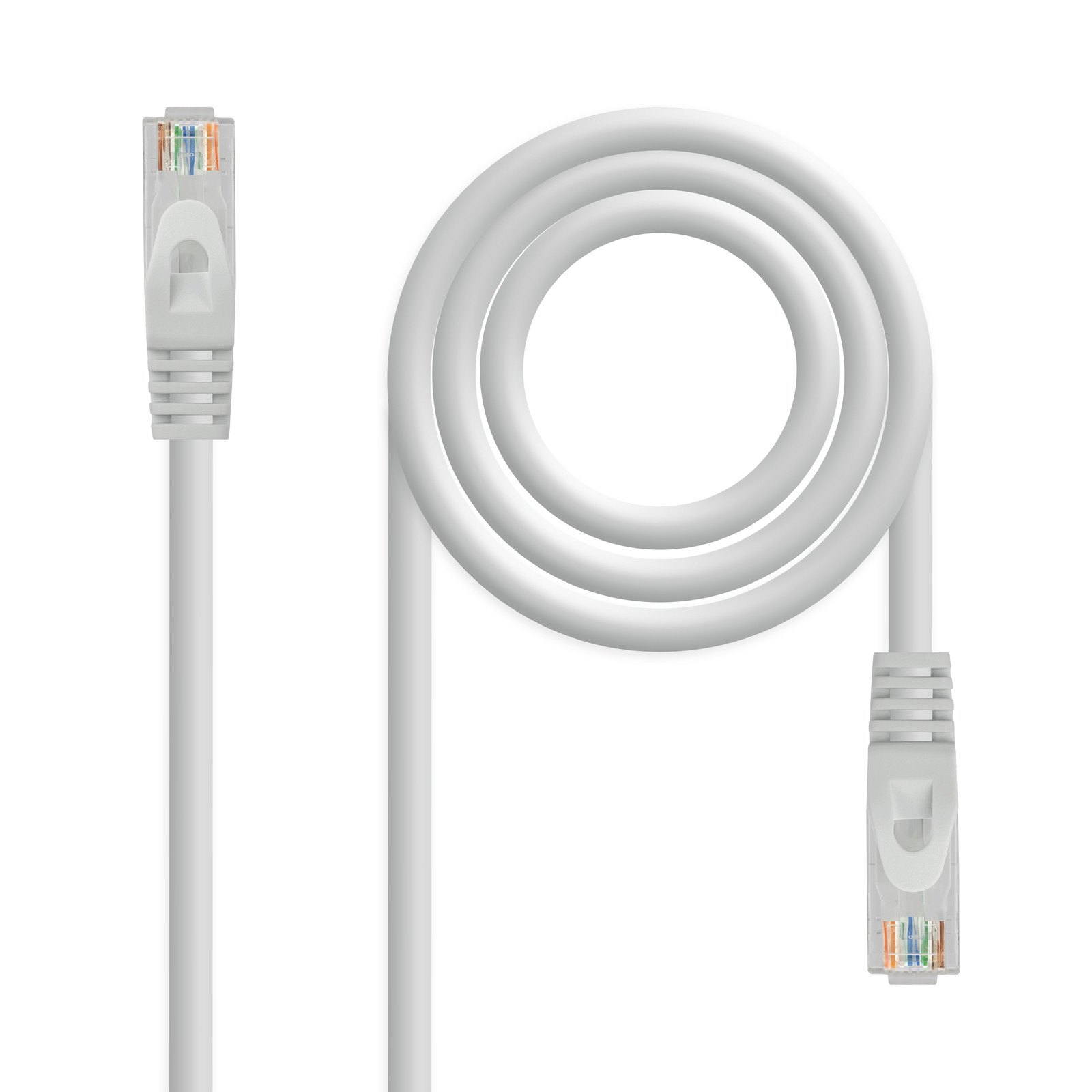 NANOCABLE Cable de red latiguillo RJ45 LSZH Cat.6A UTP AWG24, Gris, 7.0 m, 7 m, Cat6a, U/UTP (UTP), RJ-45, RJ-45, Gris