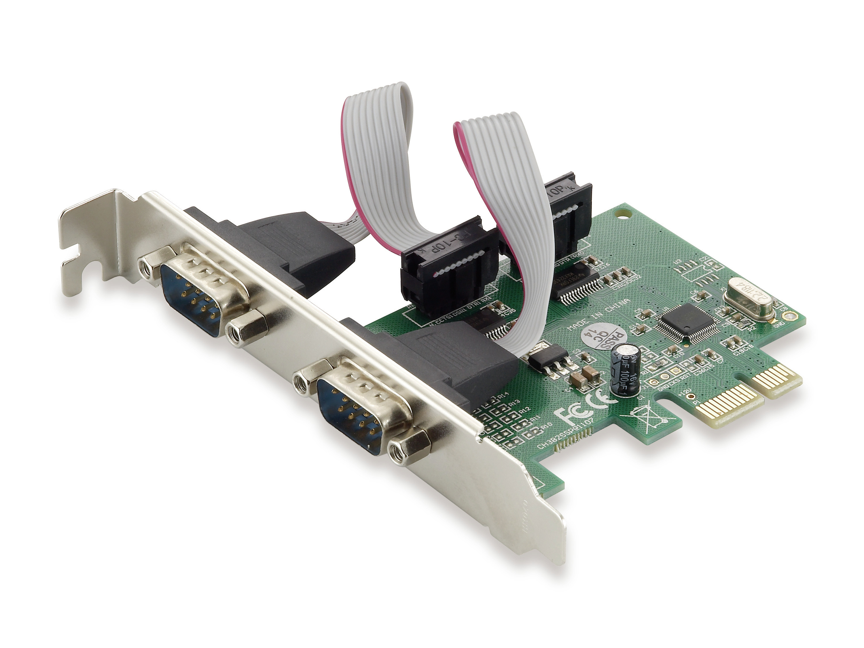 Conceptronic Tarjeta PCIe serie de 2 puertos 2-Port Serial PCIe Card
