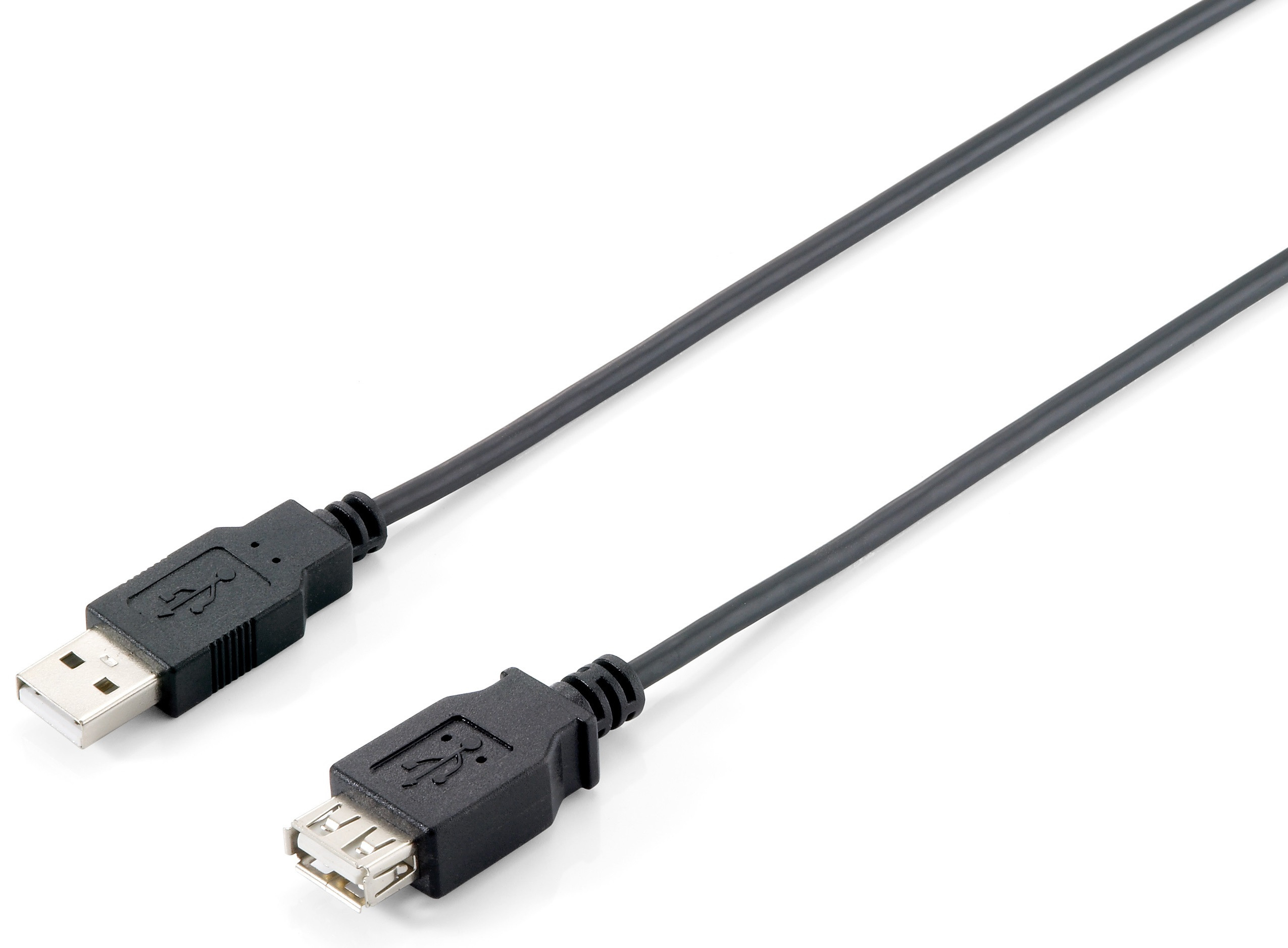 Equip prolongador USB-A (2.0) Tipo- A a A, 1, 8m, H/M negro
