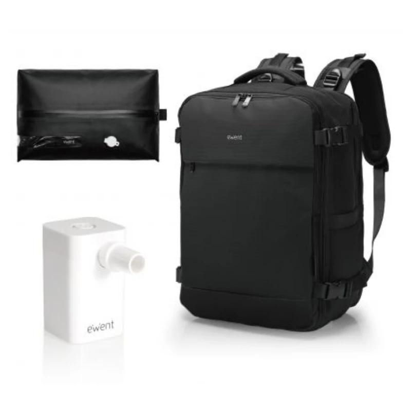 Ewent Mochila Viaje imperm. 24LCarga USB-A/C 16.1"