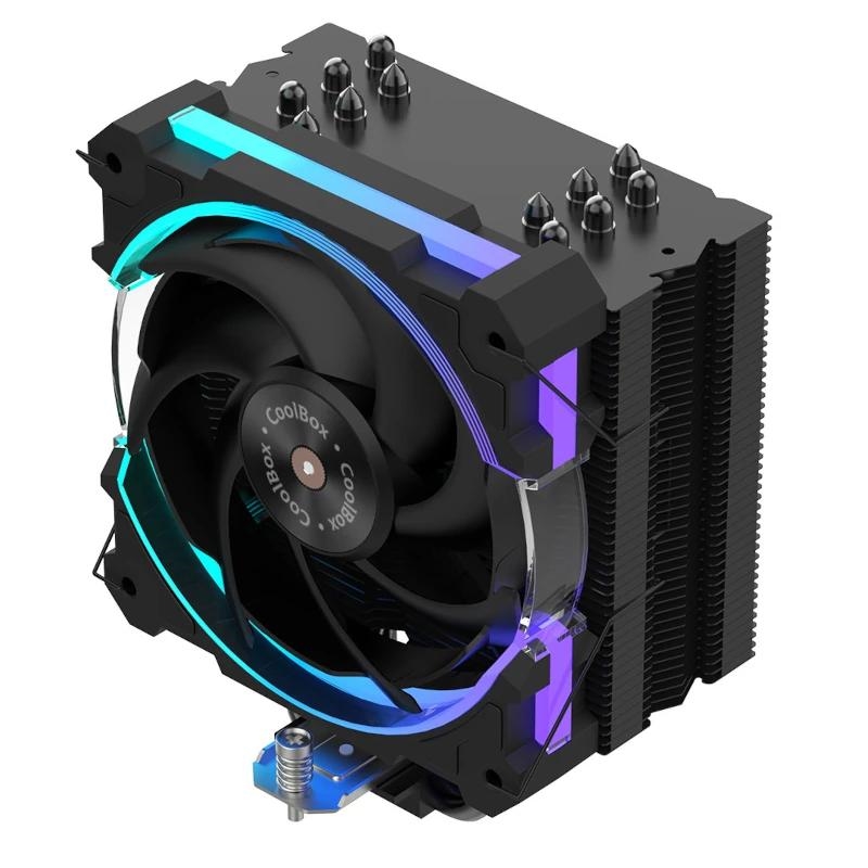 CoolBox Gaming Disipador CPU 6 Heatpipes 240W ARGB