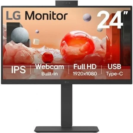 LG Profesional 24BA850-B 23.8"/ Full HD/ Webcam/ Multimedia Negro – Full HD