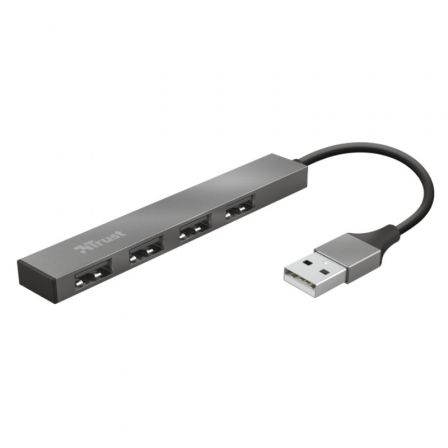 Trust Hub USB 2.0 Halyx/ 4xUSB Gris