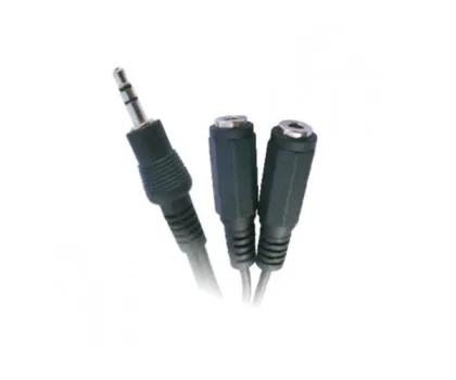 Nanocable Duplicador Jack 3.5 macho a 2 x Jack 3.5 mm hembra 15cm / / 10.24.1200