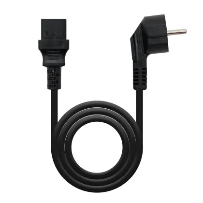 Cable Alimentación Nanocable 10.22.0102/ Schuko Macho - C13 Hembra/ 1.5m Negro