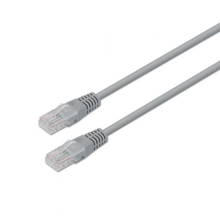AISENS - CABLE DE RED LATIGUILLO RJ45 CAT.6 UTP AWG24, GRIS, 1.0M