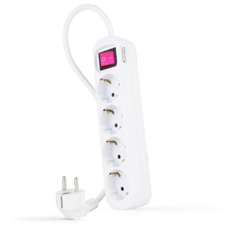 NANOCABLE REGLETA 4 TOMAS INTERRUPTOR 1.4 M BLANCA