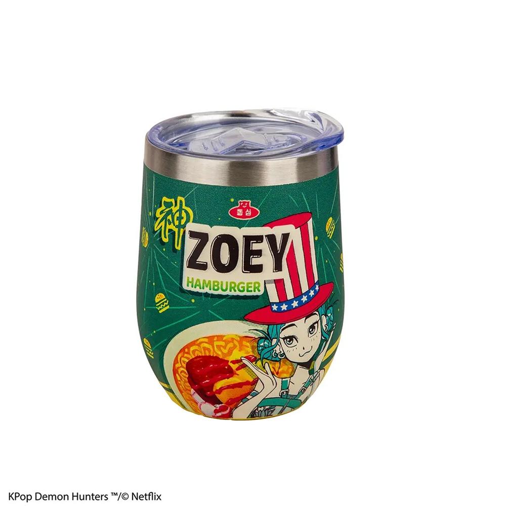 Cinereplicas Taza de viaje isotermica kpop demon hunters zoey hamburger