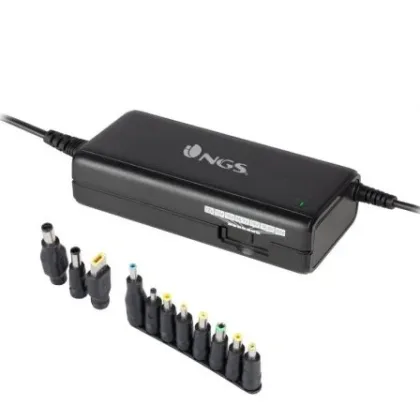 NGS Cargador de Ban/ 90W/ Manual/ 11 Conectores/ Voltaje 12-20V