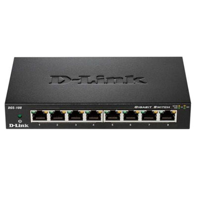 Dlink ÷ no gestionable D-LINK dgs-108 8p 8x1gb metalico negro