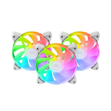 Mars Gamin ÷ Kit 3xventilador interno ARGB mars gaming mf-3arw kit blanco