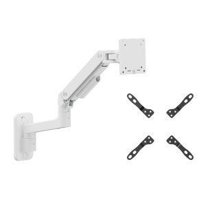 ÷ Soporte de pared equip 650140 para 1 pantalla de 17\"-49\" blanco inclinable y giratorio 360? vesa