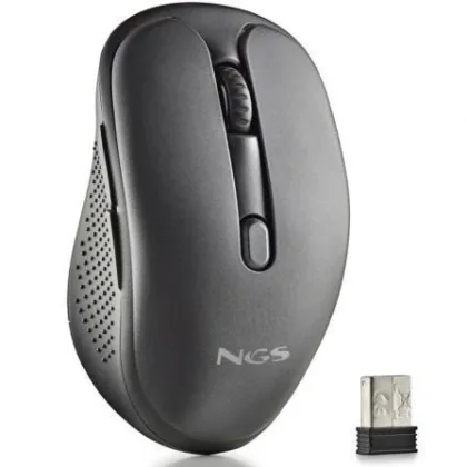 NGS Inalámbrico Evo Spook silencioso/ Batería recargable/ Hasta 1600 Dpi Negro