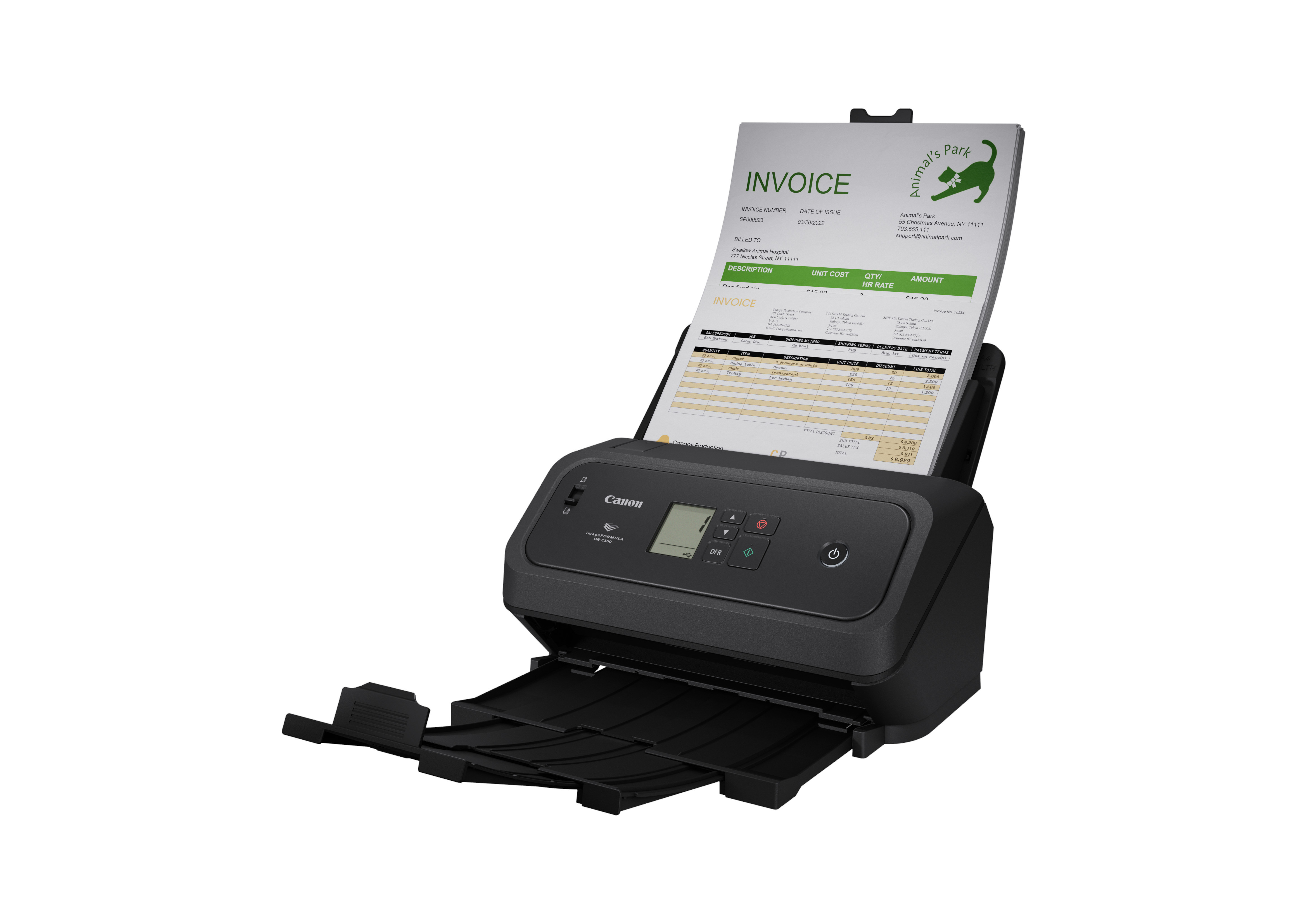 CANON Escaner DR-C340 A4, 40ppm, ADF 100, USB, PC