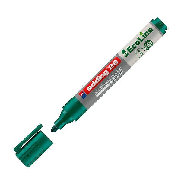 Edding Marcador para pizarra blanca ecoline 28 punta redonda 1, 5-3mm verde