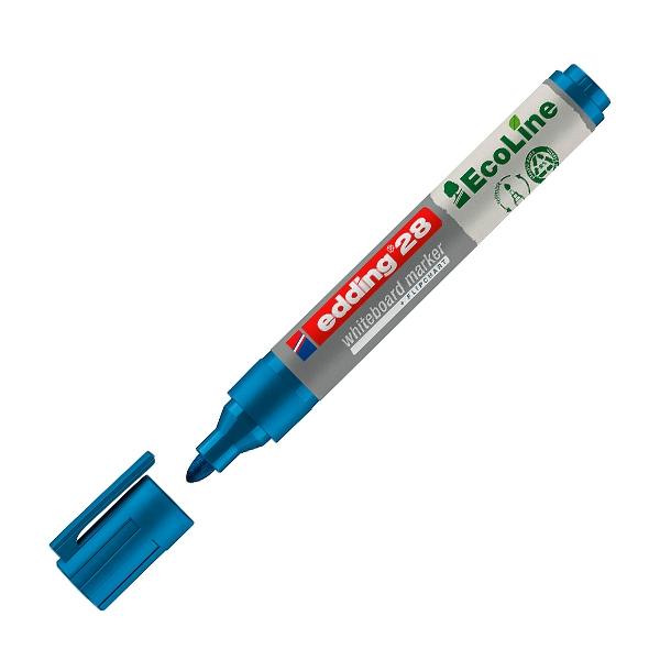 Edding Marcador para pizarra blanca ecoline 28 punta redonda 1, 5-3mm azul