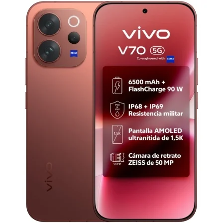 Vivo V70 Marrón – 8GB RAM / 256GB / 5G